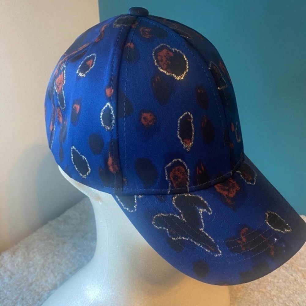 Blue And Brown Patterned Cap - image 3